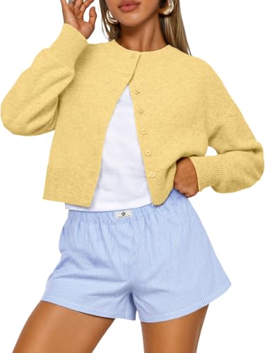 Trendy Queen Cropped Cardigan Trøje til Kvinder Trd688