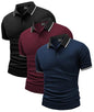 Herre Polo T-shirt Kortærmet Med Lomme 3-pak