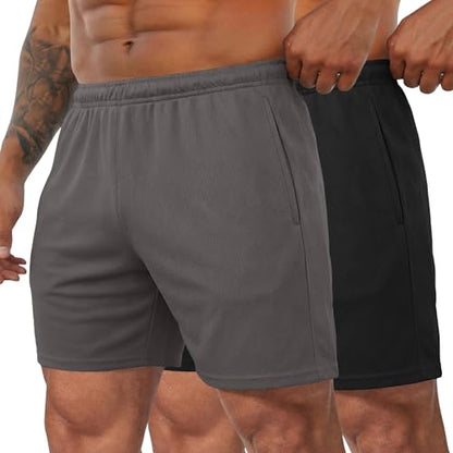 COOFANDY Herre Træningsshorts Mesh Athletic Letvægt