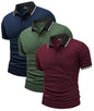 Herre Polo T-shirt Kortærmet Med Lomme 3-pak