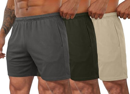 COOFANDY Herre Træningsshorts Mesh Athletic Letvægt