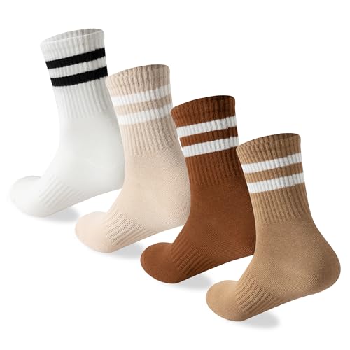 YUWELL Stribede Crew Strømper til Kvinder XZ-SOCKS