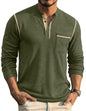 COOFANDY Herre Henley Langærmet Skjorte ZTJ010081