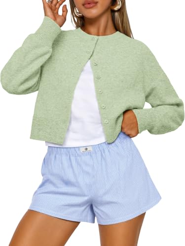 Trendy Queen Cropped Cardigan Trøje til Kvinder Trd688