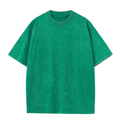Herre T-shirt Oversized Bomuld Casual Kortærmet