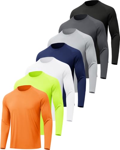 MLYENX Herre T-Shirt Langærmet Solbeskyttelse Zhcmt7al