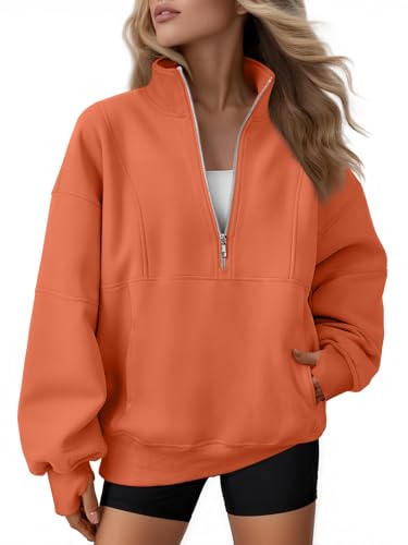 AUTOMET Quarter Zip Fleece Sweatshirt til Kvinder