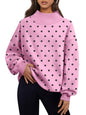 Trendy Queen Mock Neck Sweatshirt til Kvinder