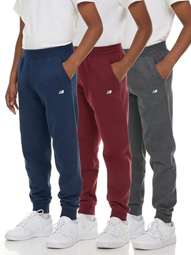 New Balance Drenge Joggingbukser Fleece 3-Pak