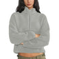 Dame Fleece Pullover Lynlås Varm Sherpa