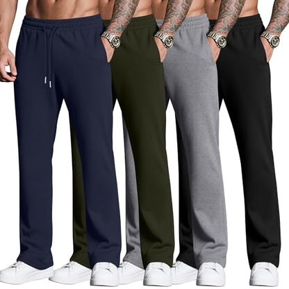 Neer Herre Sweatpants Baggy Letvægt 4-Pak DG-Neer-12674