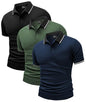Herre Polo T-shirt Kortærmet Med Lomme 3-pak