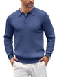 COOFANDY Herre Polo Langærmet Casual Strik Ztj009061