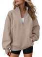 AUTOMET Quarter Zip Fleece Sweatshirt til Kvinder