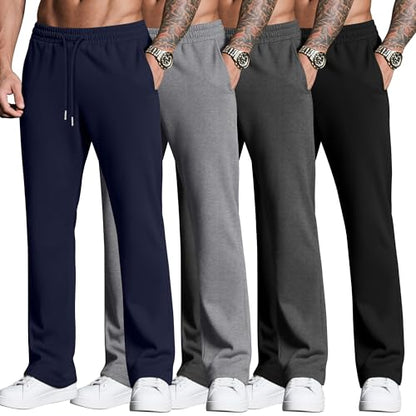 Neer Herre Sweatpants Baggy Letvægt 4-Pak DG-Neer-12674