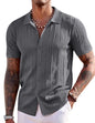 COOFANDY Herre Poloshirt Strikket Kortærmet Ztj009254