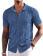 COOFANDY Herre Poloshirt Strikket Kortærmet Ztj009254
