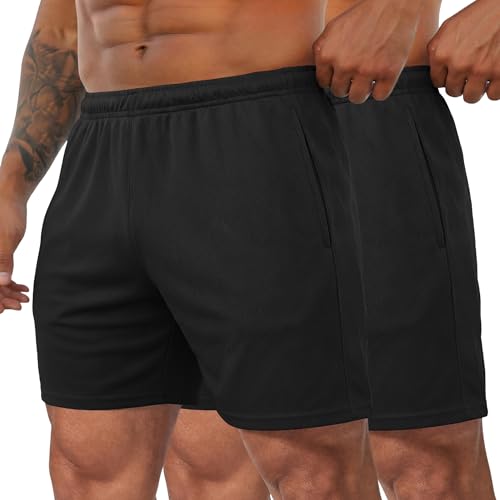 COOFANDY Herre Træningsshorts Mesh Athletic Letvægt