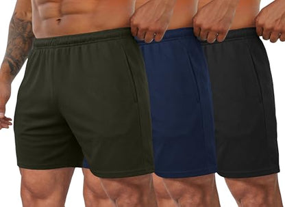 COOFANDY Herre Træningsshorts Mesh Athletic Letvægt