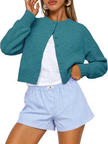 Trendy Queen Cropped Cardigan Trøje til Kvinder Trd688