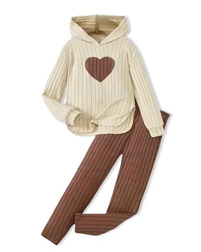 Pige Tøjsæt Hættetrøje Sweatshirt Leggings Efterår Vinter