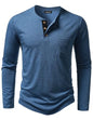 LucMatton Herre T-shirt Henley Slim Fit Langærmet Lucw210916