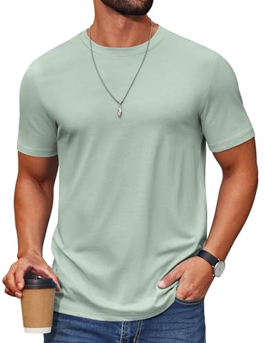 COOFANDY Herre T-Shirt Crew Neck Kortærmet Cxj010453