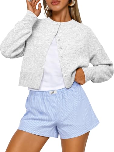 Trendy Queen Cropped Cardigan Trøje til Kvinder Trd688