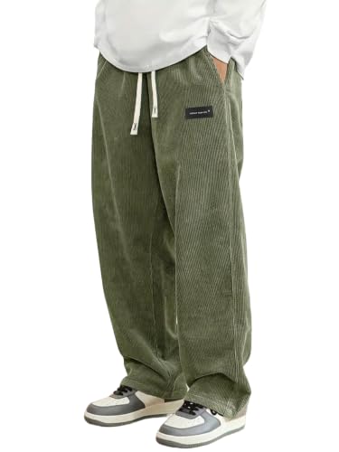 Hidkat Herre Fløjlsbukser Afslappede Sweatpants K1166