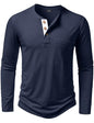 LucMatton Herre T-shirt Henley Slim Fit Langærmet Lucw210916