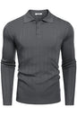 COOFANDY Herre Poloshirt Strik Langærmet Ztj009471