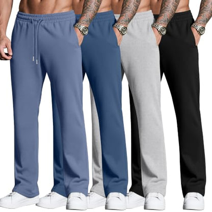 Neer Herre Sweatpants Baggy Letvægt 4-Pak DG-Neer-12674