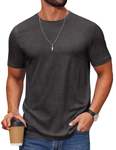 COOFANDY Herre T-Shirt Crew Neck Kortærmet Cxj010453