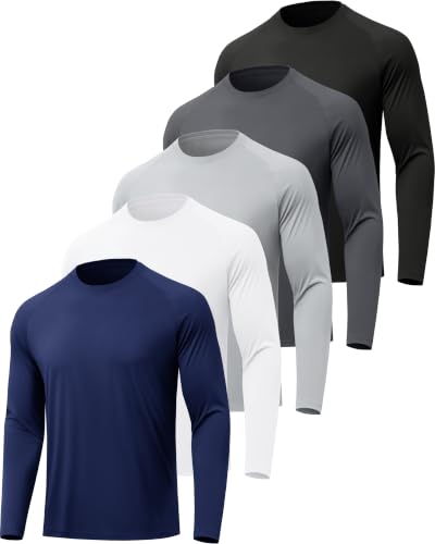 MLYENX Herre T-Shirt Langærmet Solbeskyttelse Zhcmt7al