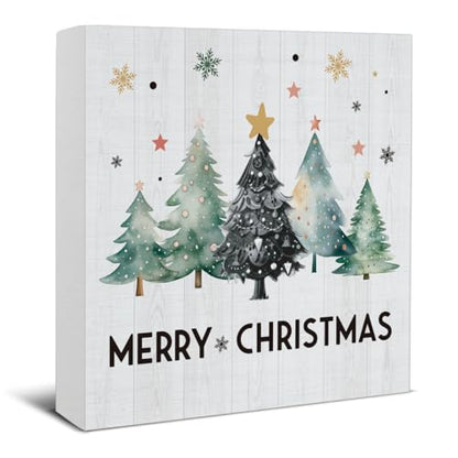 EUDOSI Sjovt Juletræsskilt i Træ 12,7x12,7 cm EUDOSI 1817