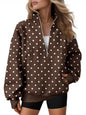 AUTOMET Quarter Zip Fleece Sweatshirt til Kvinder