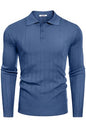 COOFANDY Herre Poloshirt Strik Langærmet Ztj009471