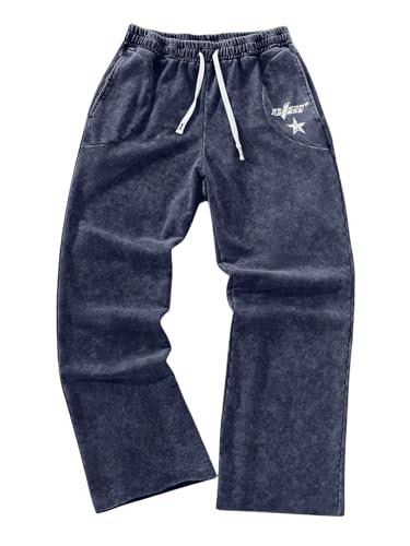 SOLY HUX Herre Træningsbukser Y2K Baggy Casual