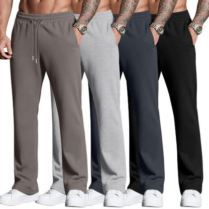 Neer Herre Sweatpants Baggy Letvægt 4-Pak DG-Neer-12674
