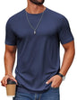 COOFANDY Herre T-Shirt Crew Neck Kortærmet Cxj010453