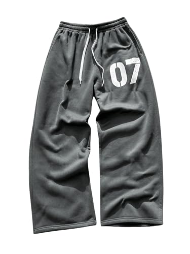 SOLY HUX Herre Træningsbukser Y2K Baggy Casual