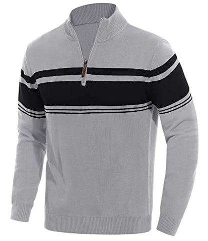 EKLENTSON Herre Striktrøje Quarter Zip EK-501
