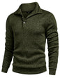COOFANDY Herre Striktrøje Fleece Pullover Langærmet