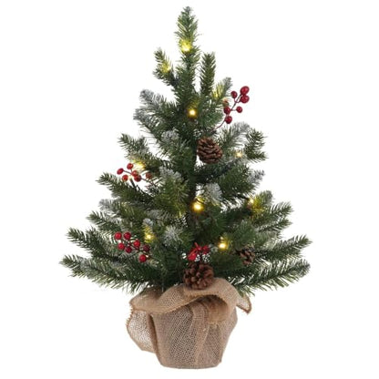 MEETYAMOR Kunstigt Mini Juletræ Med Lys 61 cm