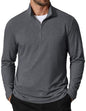 COOFANDY Herre Sweatshirt Quarter Zip Mock Neck