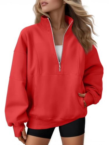 AUTOMET Quarter Zip Fleece Sweatshirt til Kvinder