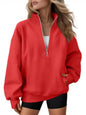 AUTOMET Quarter Zip Fleece Sweatshirt til Kvinder