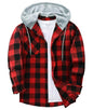 ZITY Herre Skjorte Flannel Hoodie Casual Langærmet