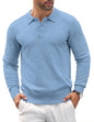 COOFANDY Herre Polo Langærmet Casual Strik Ztj009061