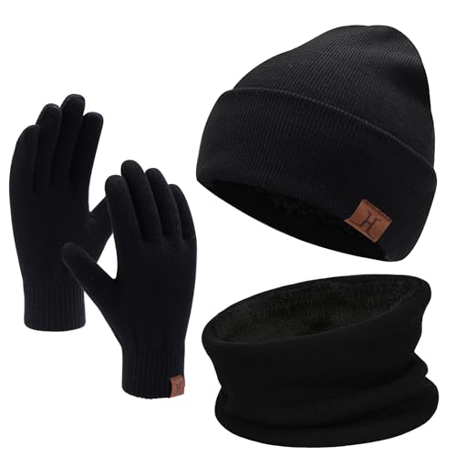 FZ FANTASTIC ZONE Unisex Vinterhue Tørklæde Handsker